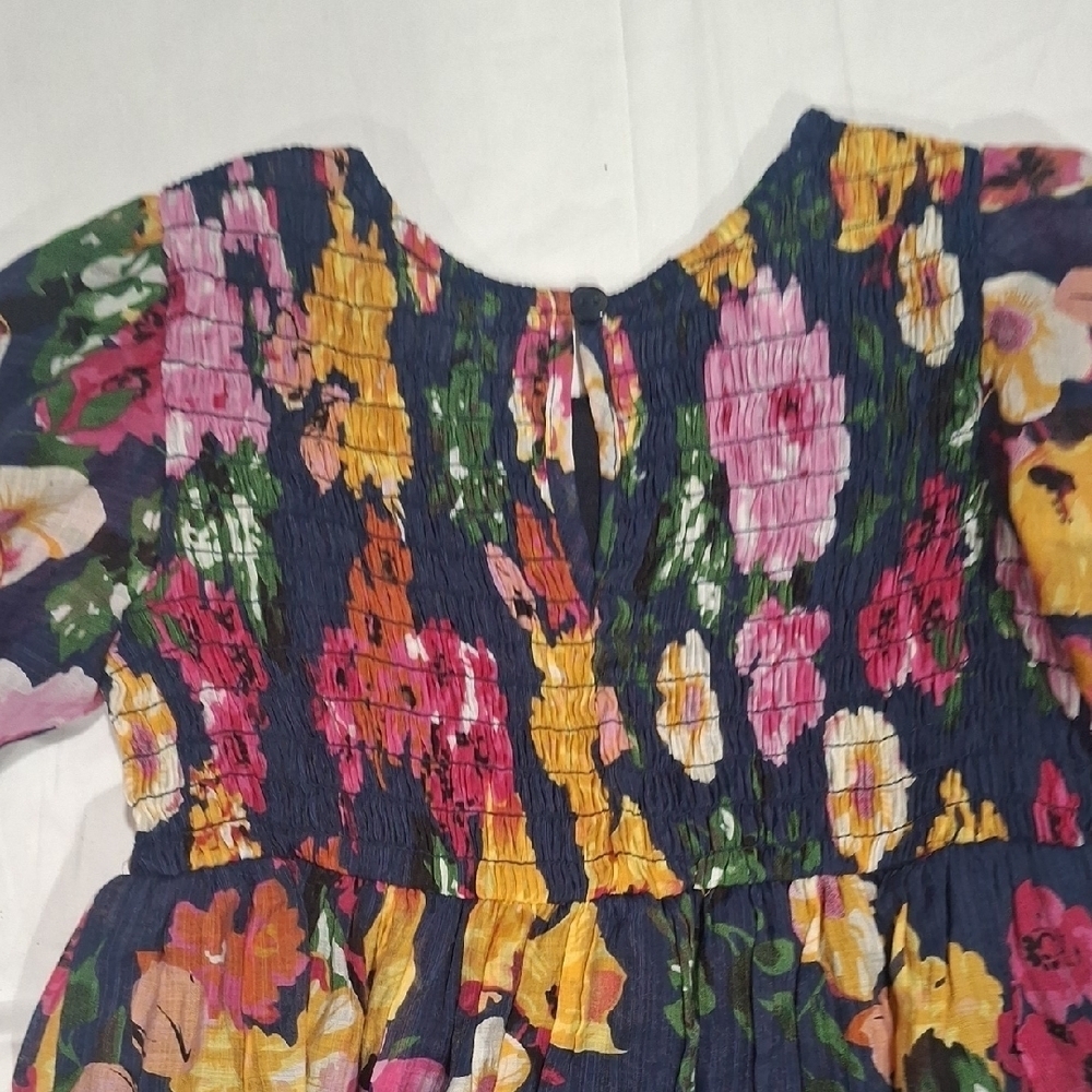Isobella & Chloe Pink and Purple Puff Sleeve Sundress Size 6 - Picture 8 of 12